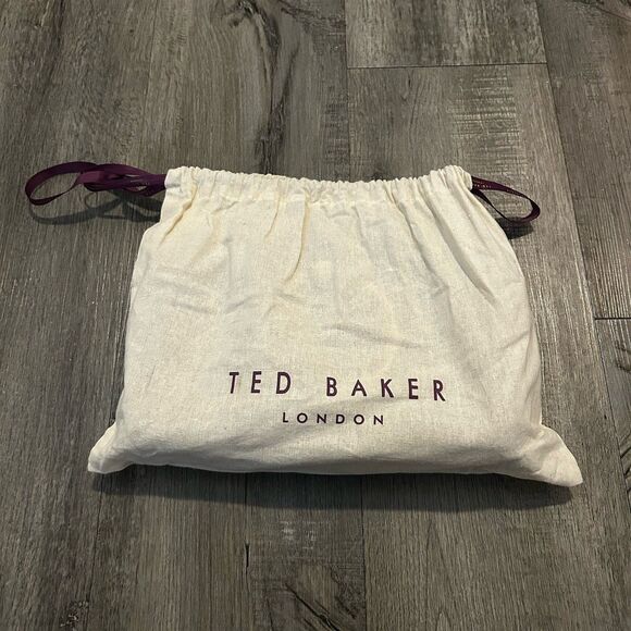 Ted Baker LIONA Leather Leopard Circle Handle Crossbody Black Purse Handbag - Picture 4 of 14